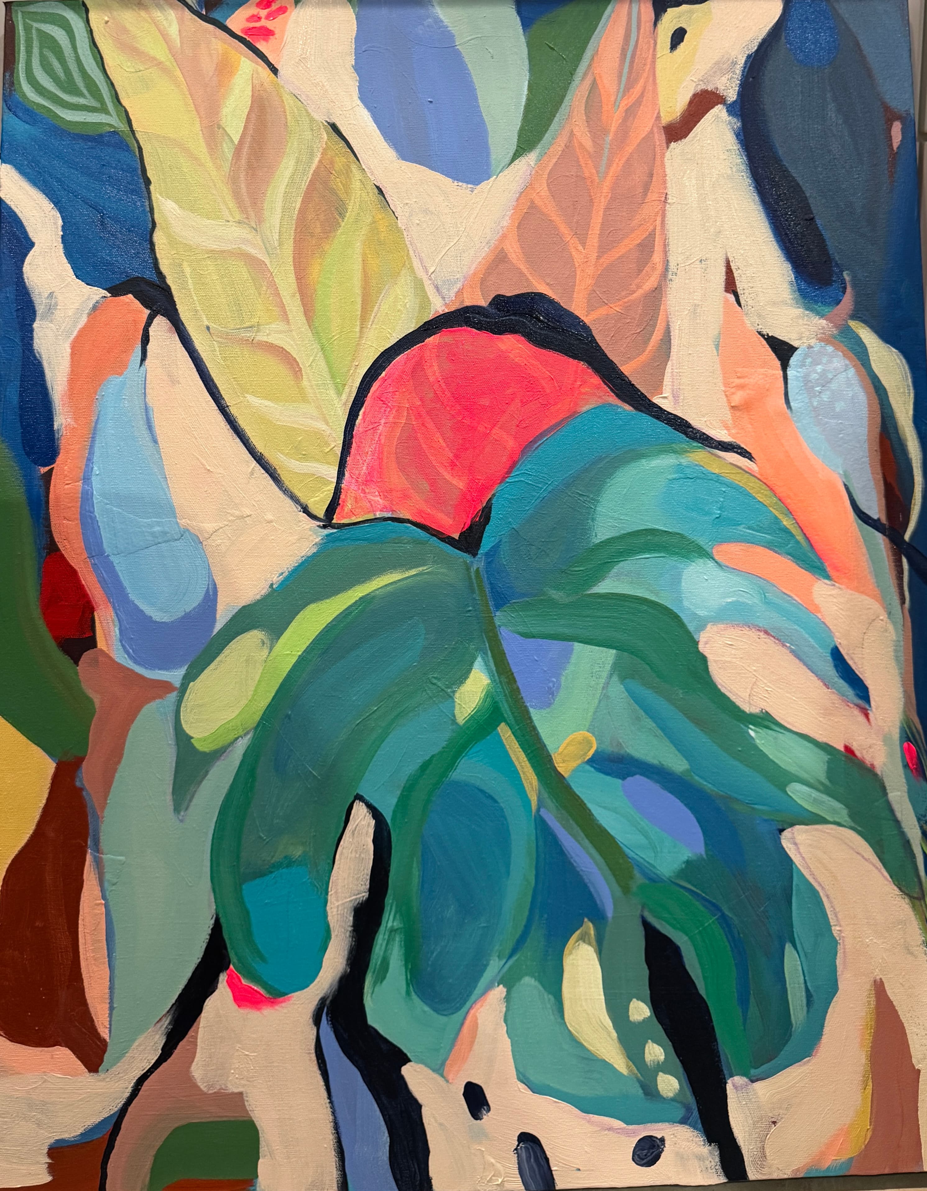 Understory — contemporary botanical painting by Natalie Spinelli
