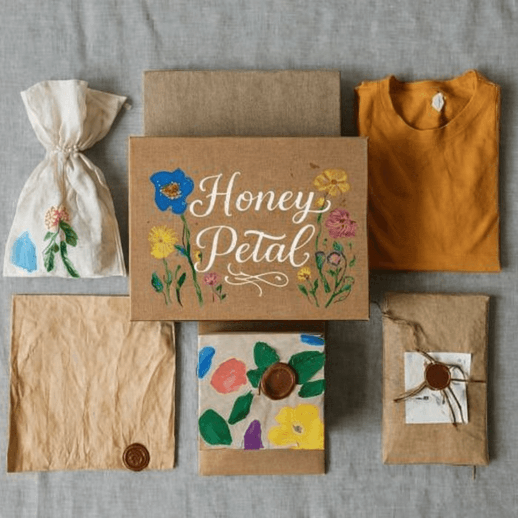 Honey Petal — brand identity and packaging design by Natalie Spinelli